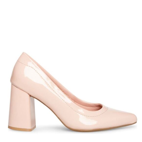 ANNE KLEIN Grazen Pointed Toe Pump Block Heel, Patent Leather Pink,‎ 8.5, NWT - Picture 12 of 16